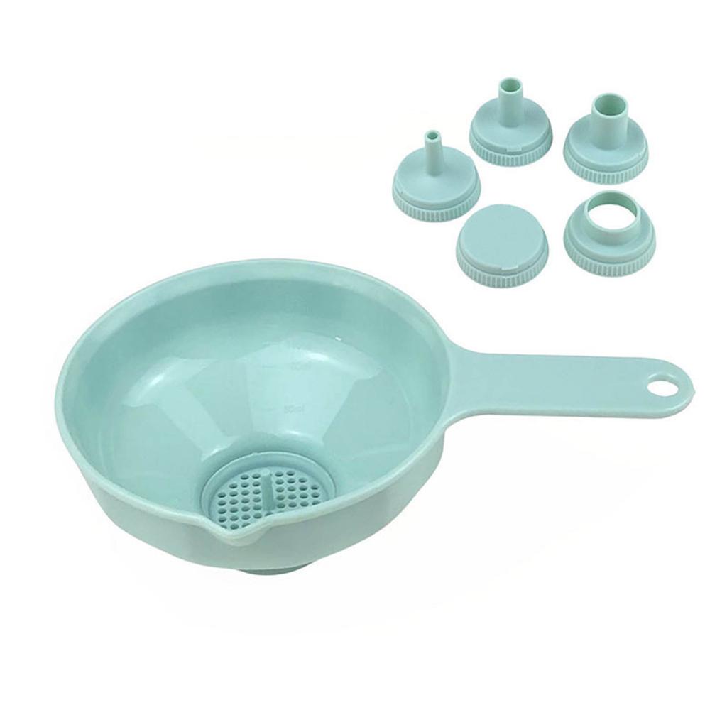 Kitchen Funnel Set Multi Function Versatile Cooking Funnels with Removable Filter Food Grade Liquid Remover for Liquids&Powders