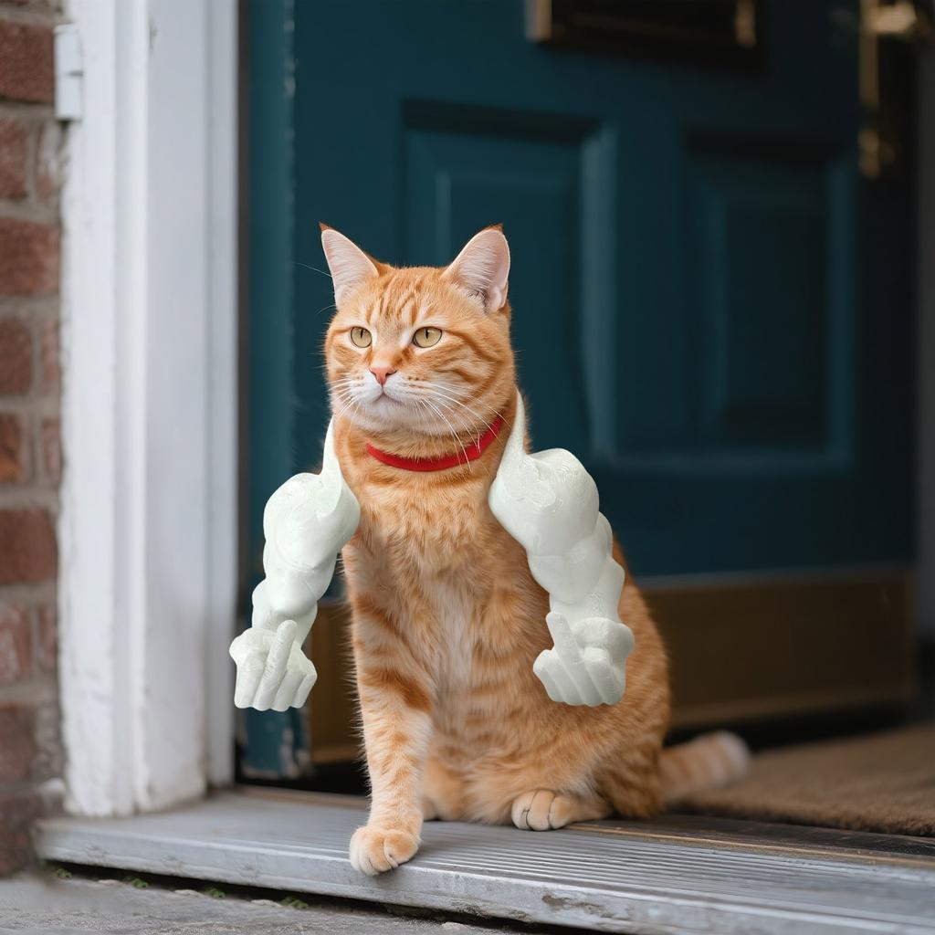 Creative Giant Arm Mock Pet Props, Neck Hanging Arms, Cat And Chicken Toys