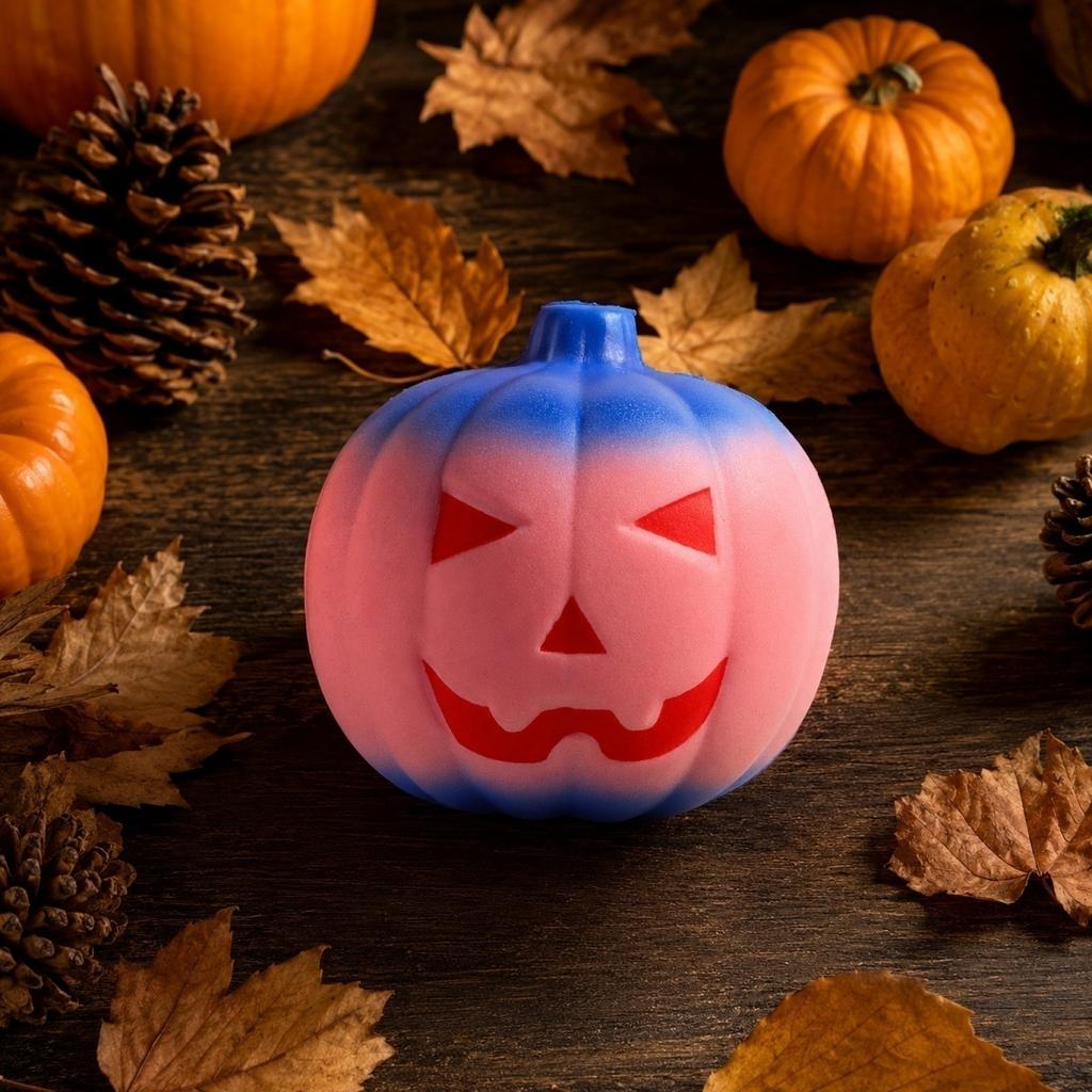 Slow Rising Pumpkin Squishy Toy Soft Stress Relief Sensory Squeeze Toy for Halloween Decoration and Kids Playroom Use