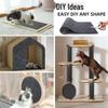 Trimmable Self-Adhesive Cat Tree Carpet Mat for Scratching and Climbing