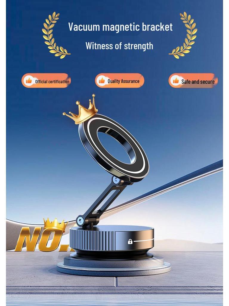 Foldable Zinc Alloy Magnetic Phone Holder for Car - K11 Model