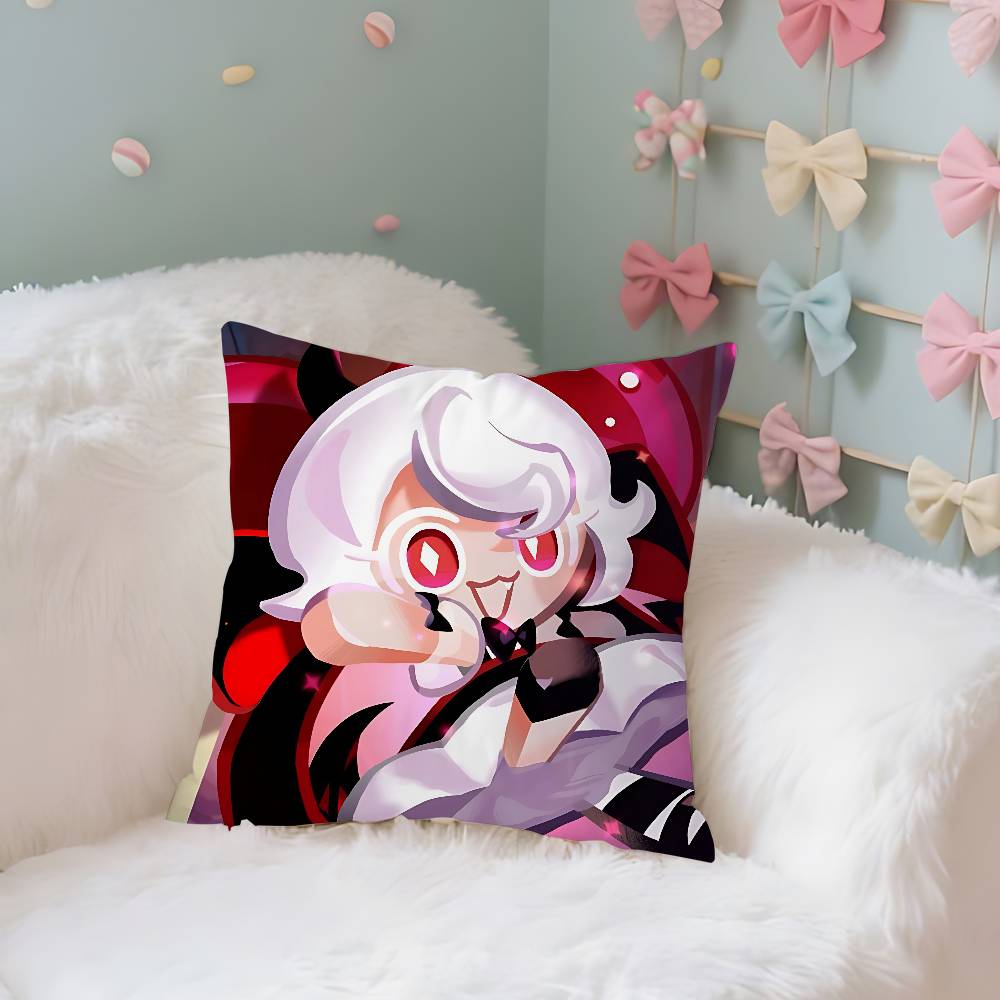 Game CRK Pancake Princess Cookie Button Case Plush Fabric Soft Pillowcase Double Sided Print Cushion Cover Household Gifts
