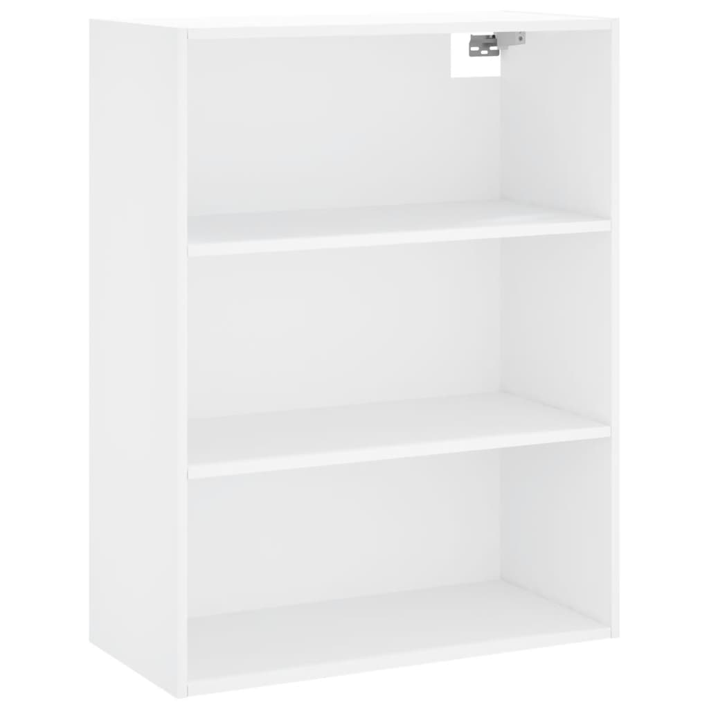 Vidaxl Display Cabinet, White, 69.5X34X180 Cm, Wood-Based Material