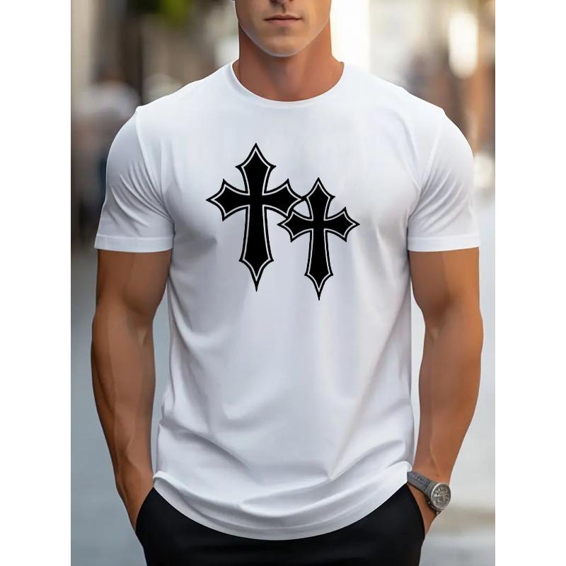European Size Mens TShirt Comfortable Crew Neck Casual Cotton ShortSleeves Soft Breathable Top Menswear Tshirt Summer Spring Streetwear Cotton Fabric