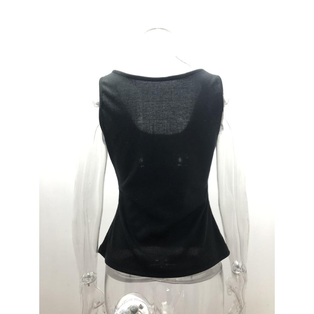 Summer Women's Sexy Tight Camisole Knit Vest T-Shirt