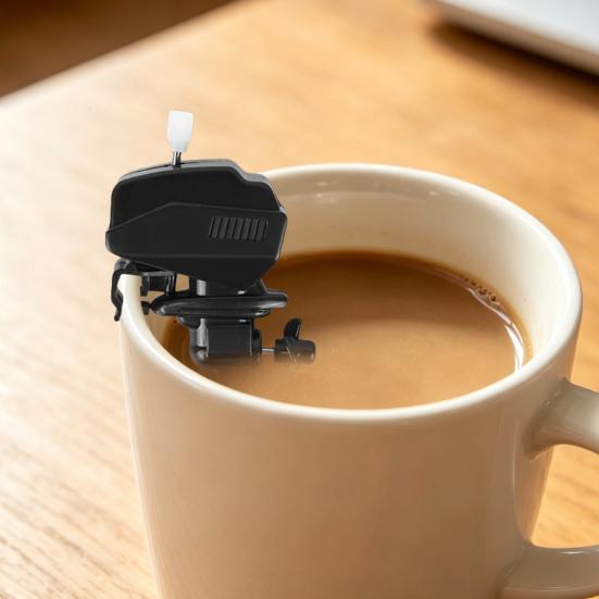 Yousheng Boat Motor Coffee Stirrer, Manual Wind-up Outboard Engine Drink Mixer, Mini Stainless Steel Marine Motor Stirrer for Coffee Milk Tea