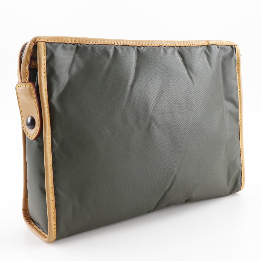 HUNTING WORLD Battling cross Business Bag khaki Polyurethane unisex Used