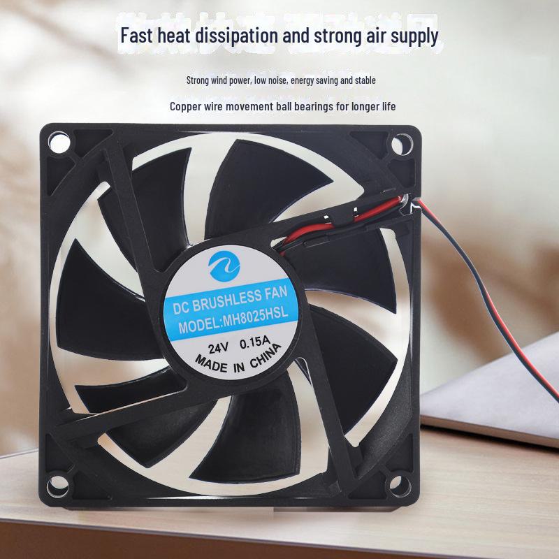 8cm DC Cooling Fan for Plant Lamps and Mosquito Killers (Models 8010-8038)