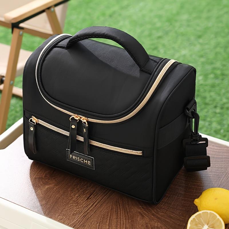 Insulated Lunch Bag,Thermal Food Container Tote,Travel Lunch Box Bag,Freshness and Cold Retention Handbag,Cooler Bag,with Built-in Insulation Material