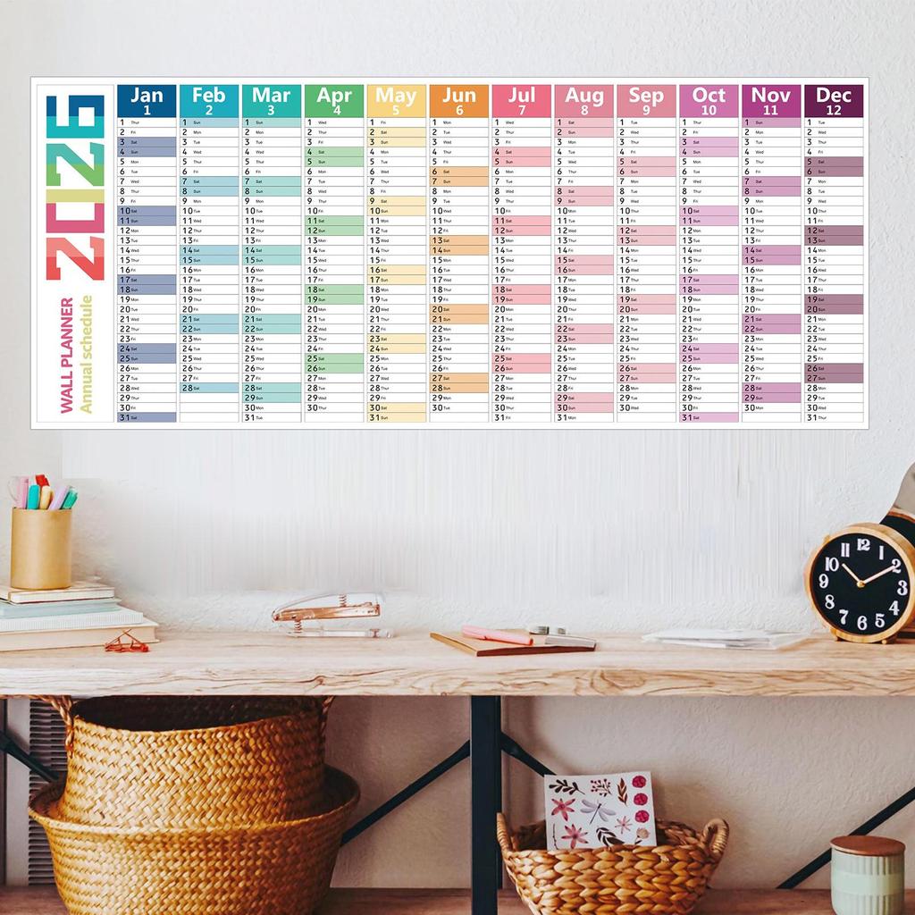 2026 Wall Calendar 12 Month 2026 Calendars Dry Erase Wall Planner Agenda Planner Thick Paper 12 Month for Rome Decor Family