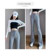Elegant Long Office Plaid 2022 Summer High Waist Women's Wide Leg Capris Suit Pants for Women Skinny Flare Pants Woman Trousers