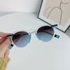 Retro Small Round Frame Sunglasses, Versatile Anti-Blue Glasses For Men And Women, Trendy Sunshades