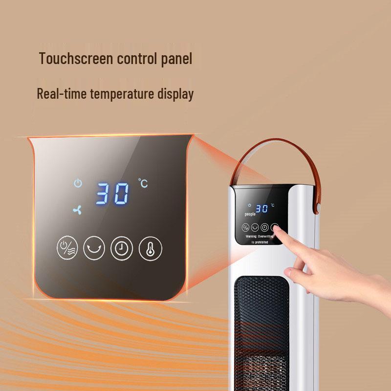 Compact Tower Heater: Quiet PTC Fan for Quick Heat