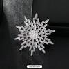 High-end crystal temperament brooch female swan snowflake luxury atmospheric brooch sweater pin suit trendy accessories