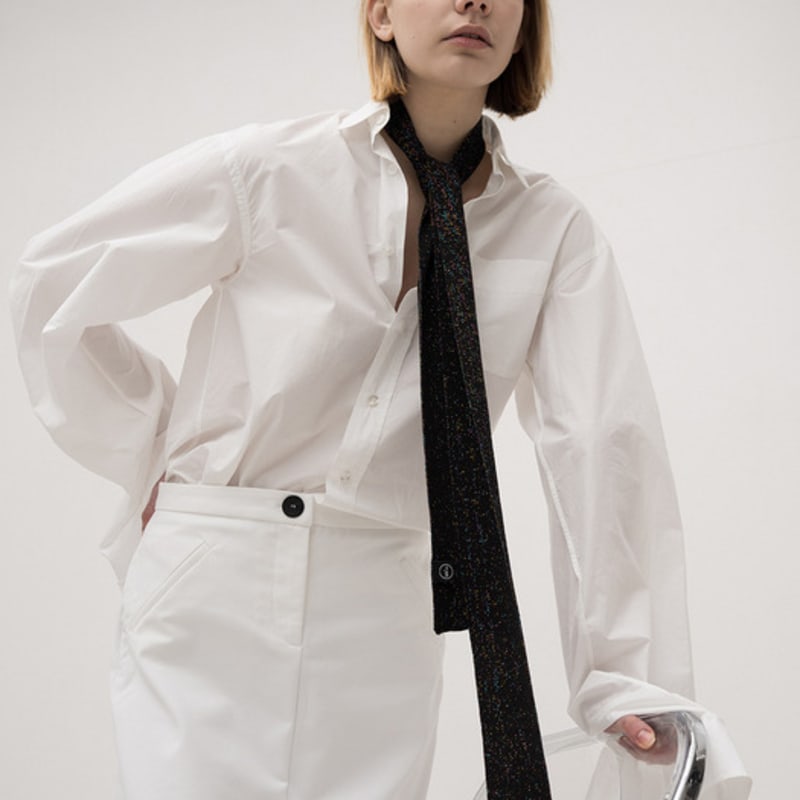 

BB’DE SOLI’DE mer knit tie scarf (4color) blue