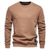 Autumn New Long-sleeved Solid Color Sweatshirt Trendy Men's Loose Solid Color Round Neck Casual Sweatshirt
