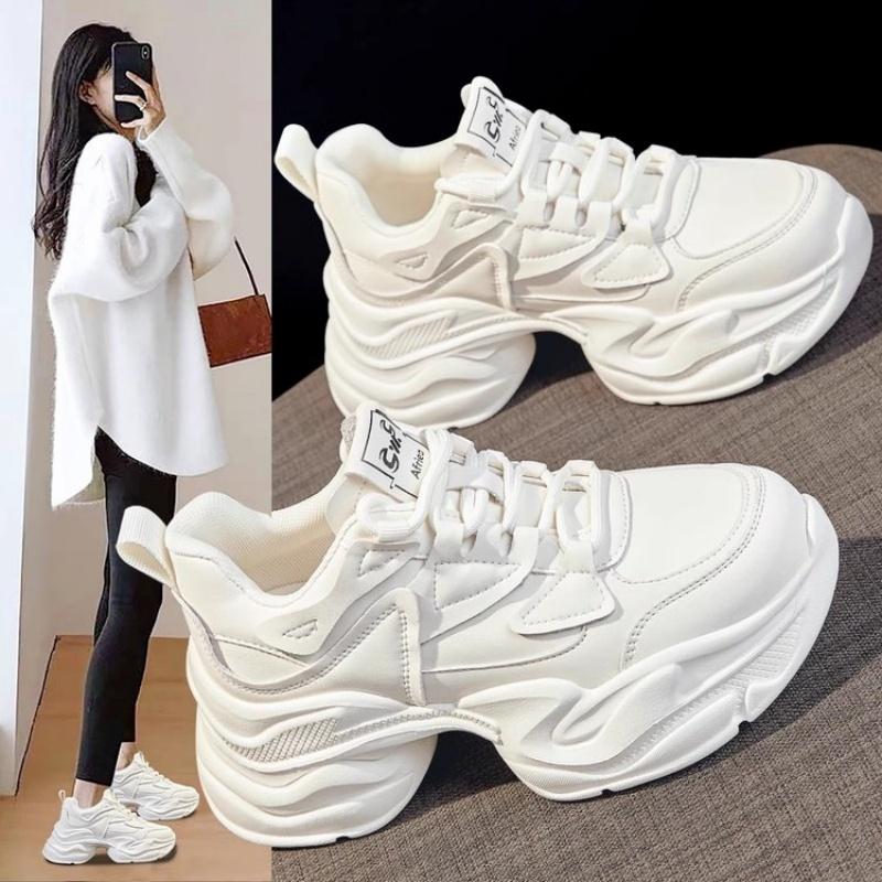 Pantofi Daddy cu talpă groasă Femei Nouă primăvară Mici, sport, cu talpă moale, cu talpă moale