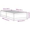 VidaXL Bed Frames Without Mattress White 100x200 Cm Solid Pine Wood 846829
