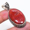 Natural Red River Jasper Gemstone 925 Sterling Silver Jewelry Pendant 2.09" AP-14318