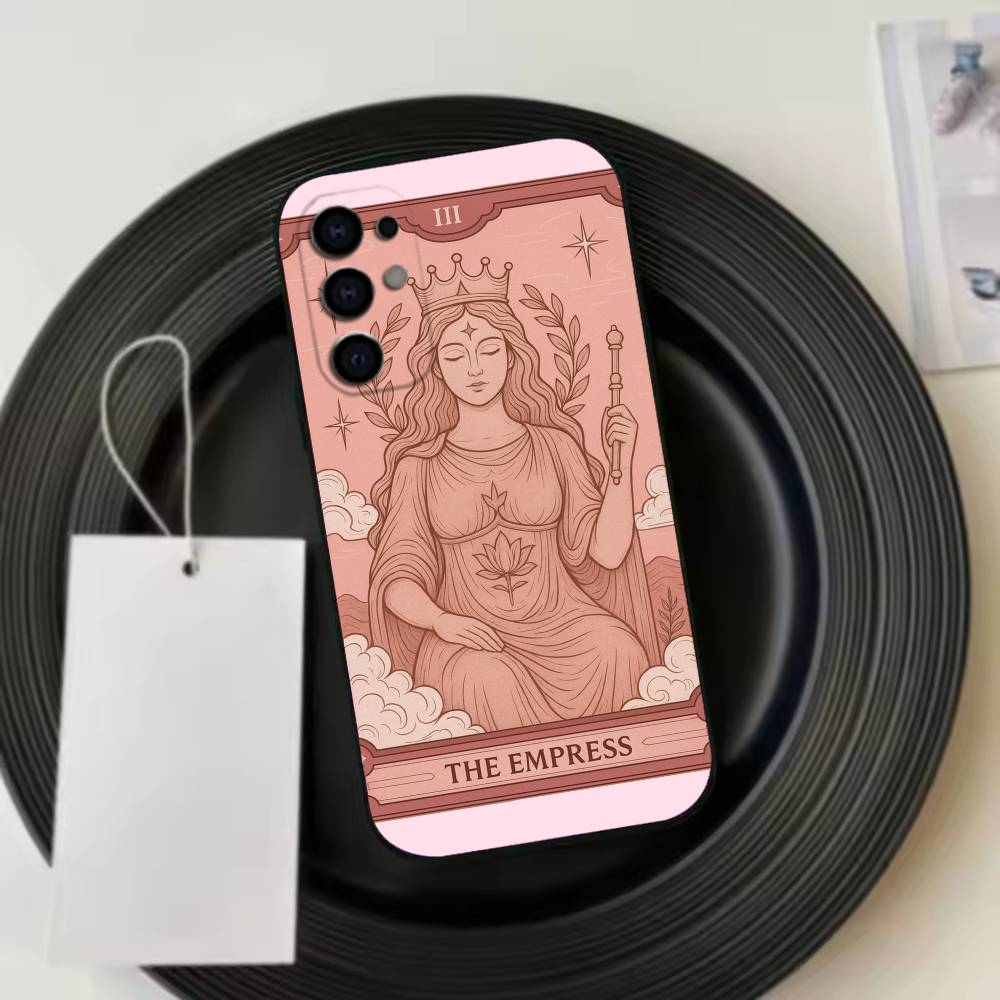 Moon Star S-Sun Tarot   Phone Case Black Silicone Soft For Samsung S25,S24,S21,S22,S23,S30,Ultra,S20,Plus,Fe,Lite