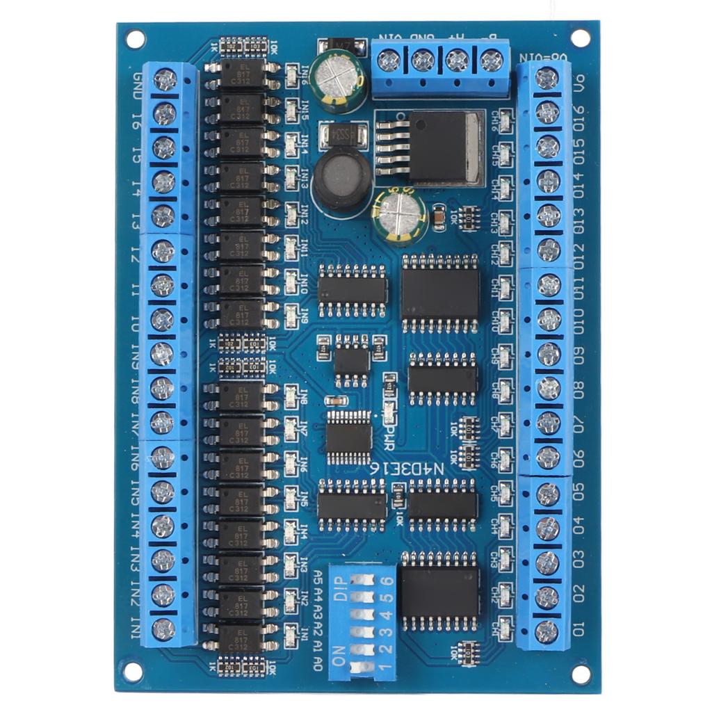 DC 6.5‑30V 16 Input 16 Output Expansion Board Multifunctional RS485 Remote Control Switch PLC IO Module