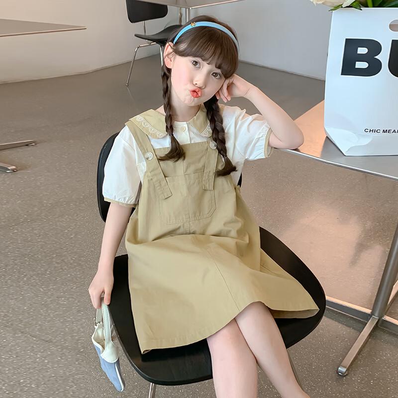 

Girls Summer Suspender Dress Set 160