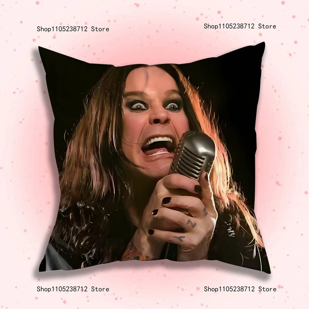 O-Оззи Осборн Наволочка Плюшевая Ткань Мягкая Наволочка Двусторонняя Печать Наволочка для Подушки Дивана Плед 12x12Inch