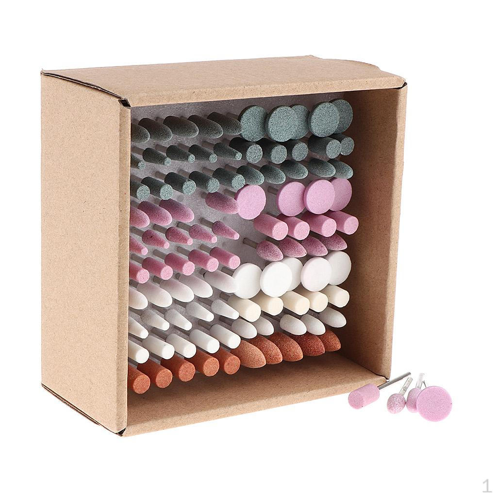 

100 шт. маникюрные роторные шлифовальные борфрезы, сверло с 3/32 дюйма, универсальная полировка для резьбы