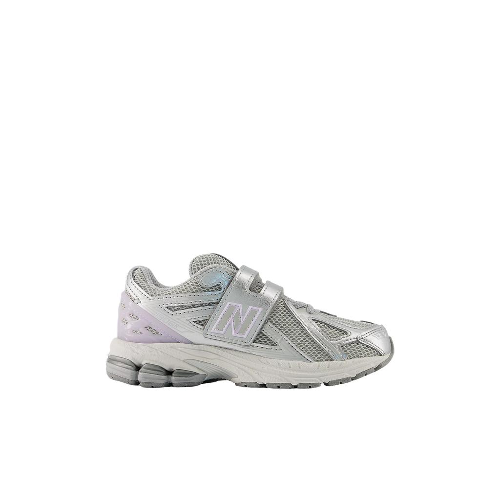 New Balance 1906 Hook & Loop Sports Fashion Versatile Shock Absorption Running Shoes Kids Sneaker Gray Purple PV1906CX
