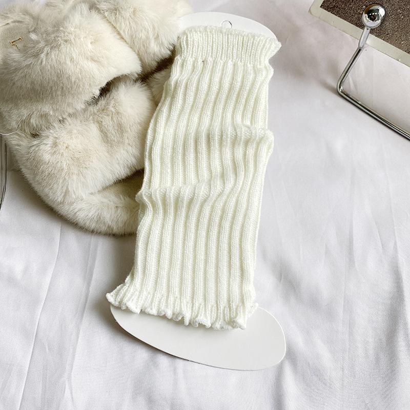 Vertical Strip Knitted Socks To Keep Warm Girls College Wind Knee Pads Long Boots Cover Over The Knee Parent-Child Pile Socks