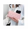 Women's Medium-Length Diamond Pattern Embossed PU Wallet Clutch - Solid Color with Zipper Coin and Phone Slots