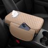 Dust-proof Car Armrest Cover Height Pad With Tissue Storage Armrest Box Storage Bag  Elbow Support