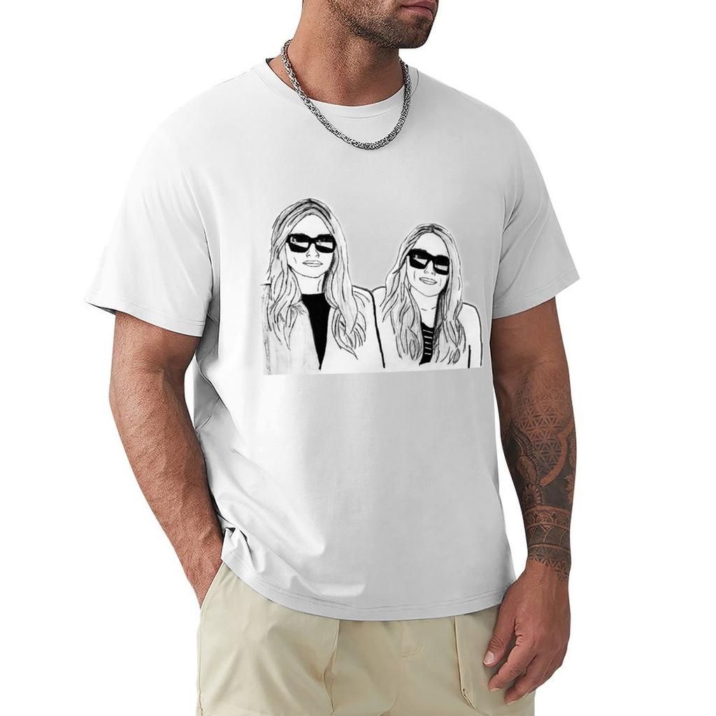 Mary Kate and Ashley TShirt custom shirt gifts for boyfriend mens tall t shirts