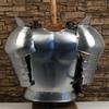Medieval Hand Forged Knightly Armor Set - Functional Historical Replica 18 Gauge Polished Steel HEMA LARP Cuirass Paldron Set