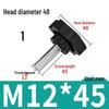 Sexpunkts gummihuvud plastvred bult handtag (M4-M12)