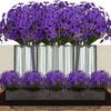 Artificial Flowers Adjustable Height Fade-Resistant Handmade Realistic Silk Petals No Watering Sunlight Floral Display Arrangement