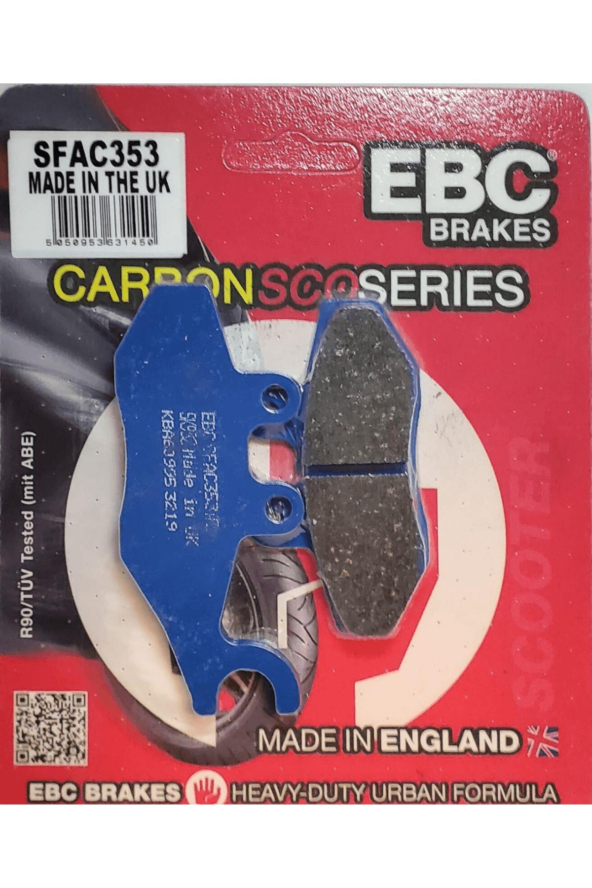 

Ebc Sfac353 2001-2004 Gilera Runner 180 (4T) Uyumlu Ön Fren Balatası (Heng Tong Caliper)