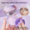 Lavender Matte Makeup Setting Powder with Powder Puff - Oil-Control, Long-Lasting, Waterproof Pressed Powder Natural Finish & Strong Coverage Powder