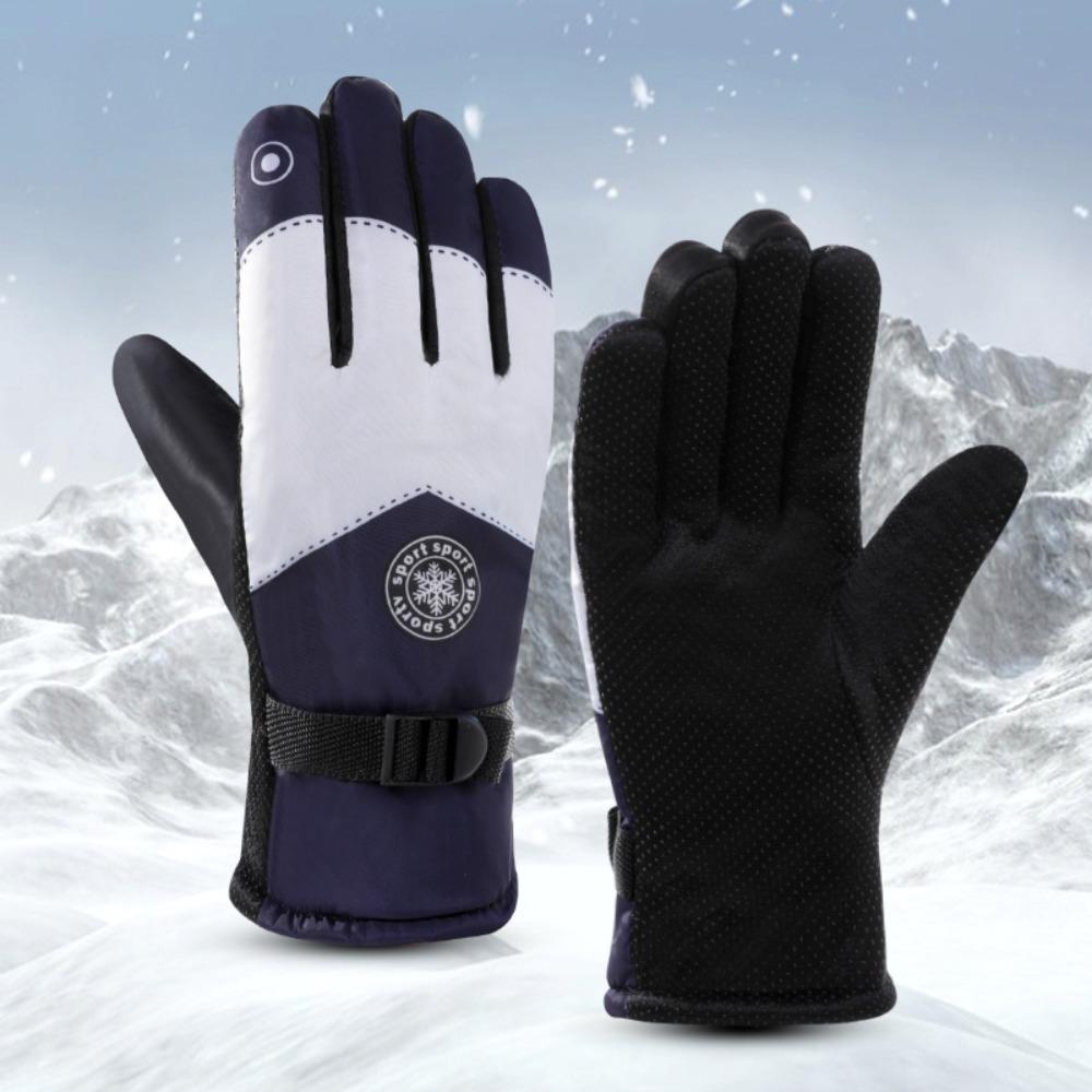 Thicked Cycling Gloves Keep Warm Warm Outdoor Mittens Skiing Gloves  Outdooor Style4
