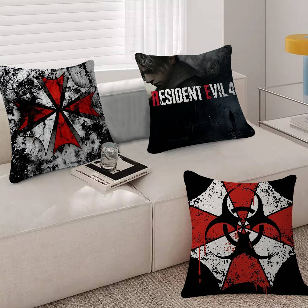 Game R-Resident E-Evil U-Umbrella Pillowcase Toon Gift Cushion Cover Bedroom Home Sofa Chair Seat Decor Pillow Case