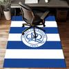 Queens Crest Football Rug for Living Room, Game Rooms, Office, Bedroom, Office Floor Mat Playful Design, fan gifts Christmas decor