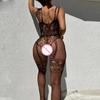 Transparently Crotchless Lingerie Lace Pantyhose For Adults Woman Full Body Stocking Costume