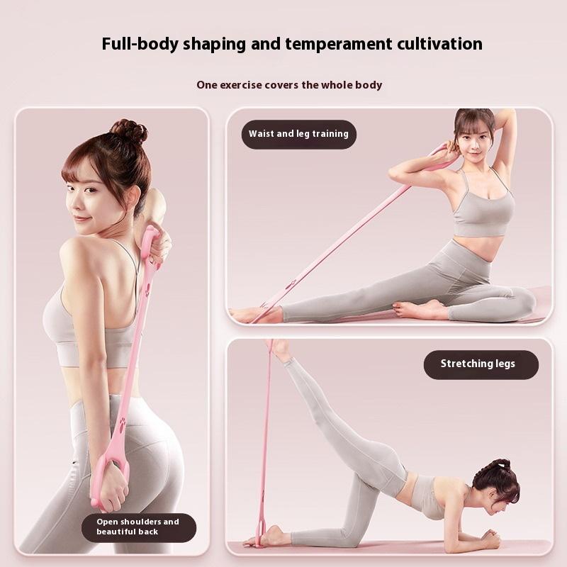 Sports Fitness Equipment Women Neck Exercise, Stretching Resistance Band Yoga Pilates Circle Yoga And Fitness Accessories