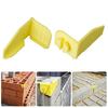 Block Wall Line Anchors Corner Brackets Set, Plastic Masonry Guide for Stable Edges Seating Bricklayer Layout Positioning