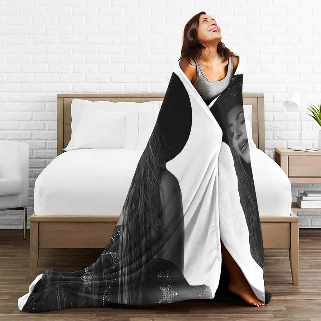 Shakira Tour 2025  Blanket Soft Warm Flannel Throw Blanket Plush for Bed Living room Picnic Travel Home Couch