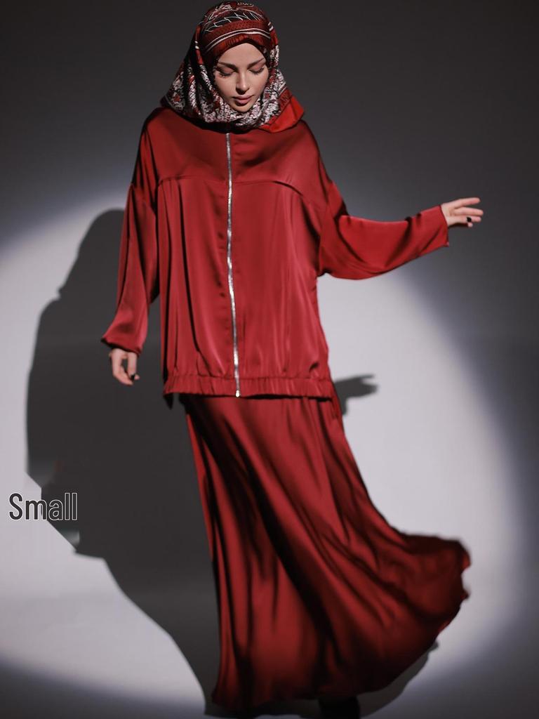 Satin Drape Long Skirt & Waist-Cinch Summer Dress for Women 2025
