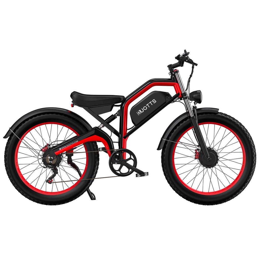 Electric Bicycle All Terrain DUOTTS 26" 750Wx2 Motor EBike For Adult 20AH Full Suspension Top Speed 45Km/h MaxLoad 150KG N26