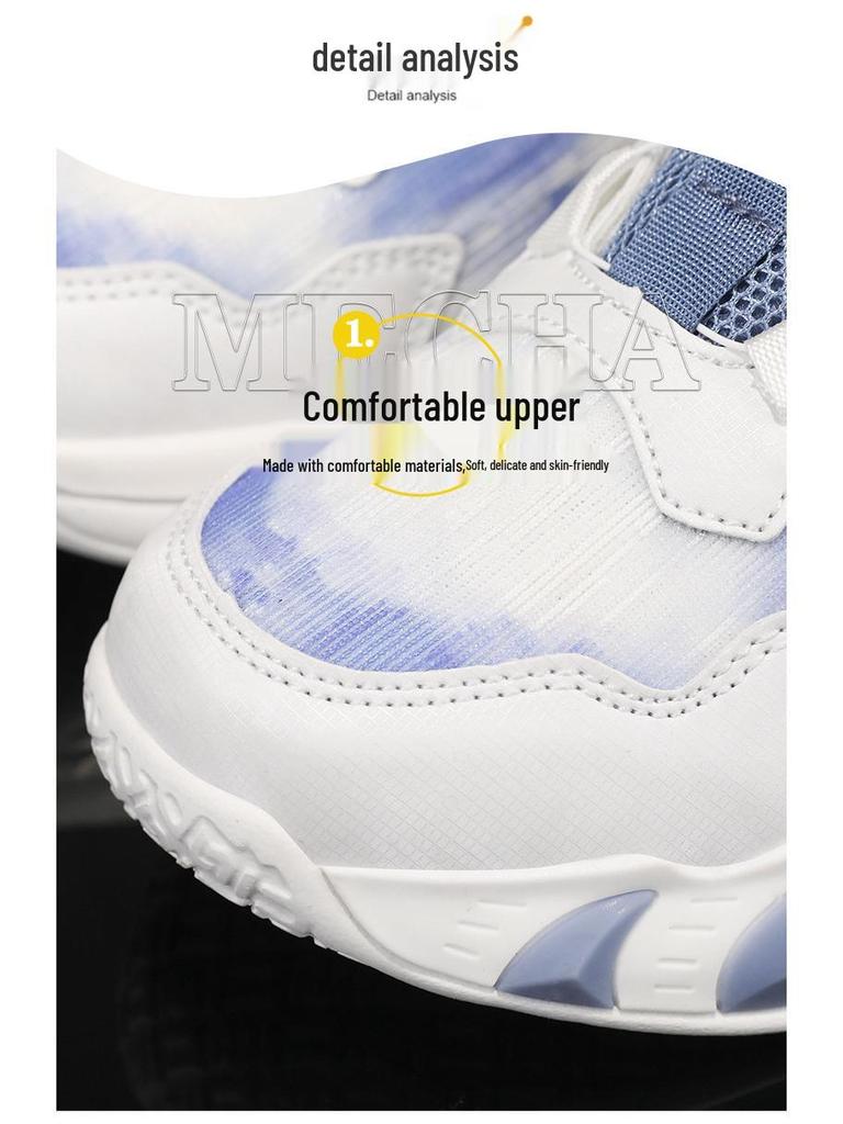 Boys' Autumn Mesh Breathable Sports Shoes - Kids' Running & Basketball Shoes with Soft Soles