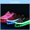Stylové unisex LED svítící tenisky pro děti s prodyšným plátěným materiálem