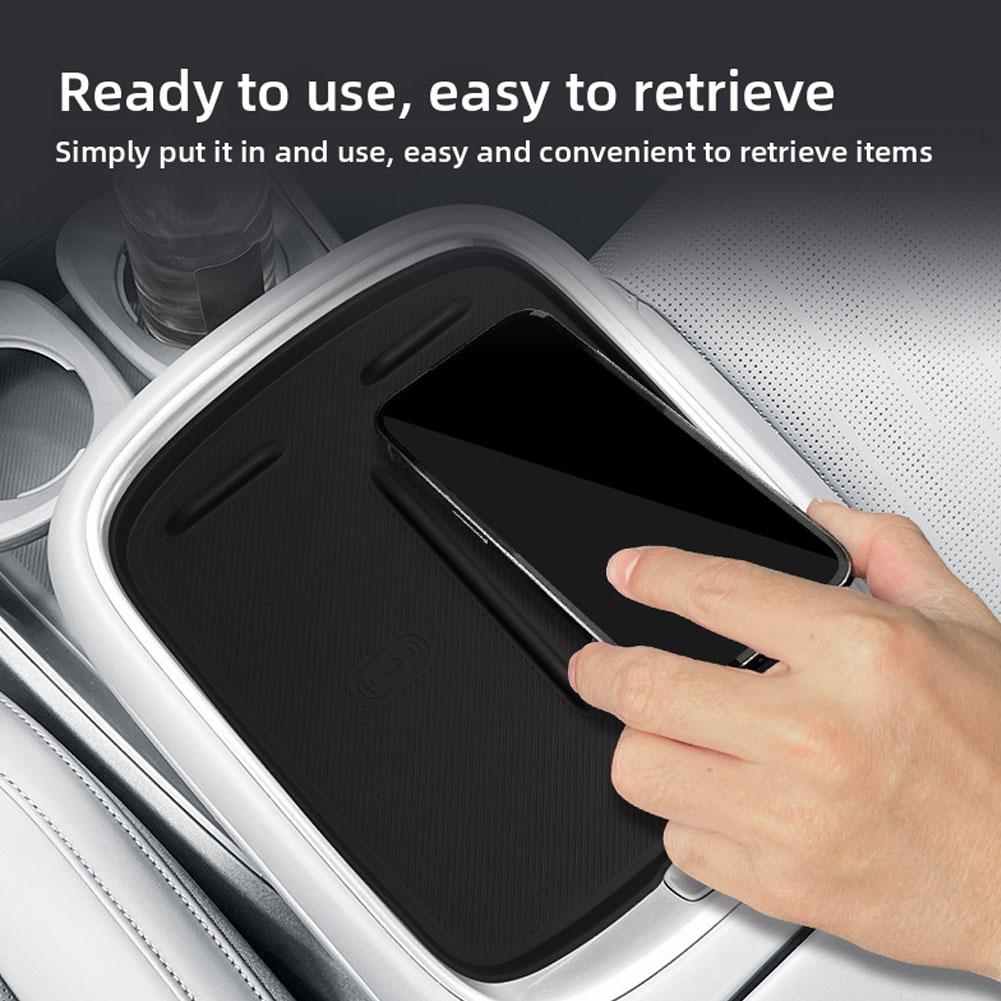 Für Leapmotor B10 2025 Auto Mittelkonsole Kabelloses Laden Silikonmatte Rutschfest Auto Innenzubehör